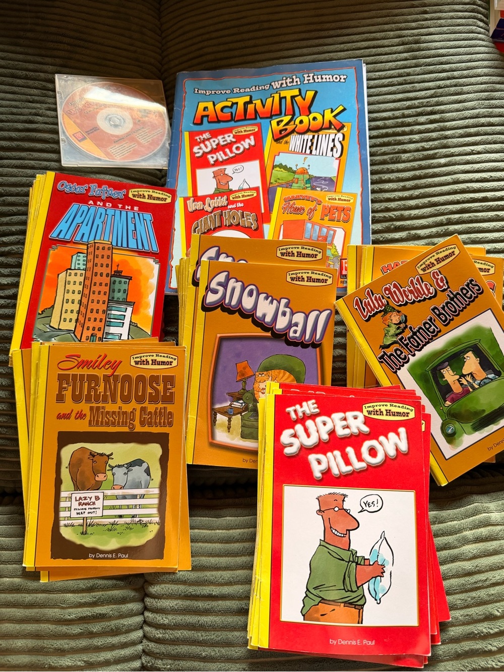 'Improve Reading with Humor' Book Workbook CD Lot